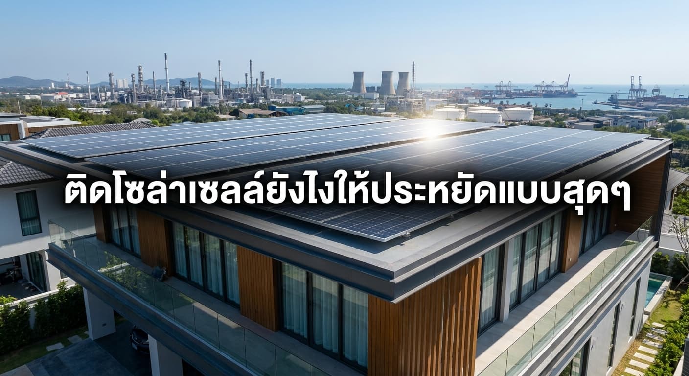 ติดโซล่าเซลล์ยังไงให้ประหยัดแบบสุดๆ เคล็ดลับลดค่าไฟที่คุณต้องรู้ โดย เอนีเทค โซล่าเซลล์มาบตาพุด