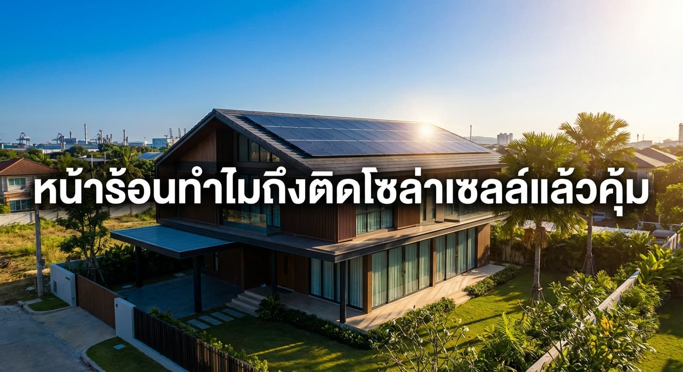หน้าร้อนทำไมถึงติดโซล่าเซลล์แล้วคุ้ม? ลดค่าไฟจัดเต็มกับ เอนีเทค โซล่าเซลล์มาบตาพุด