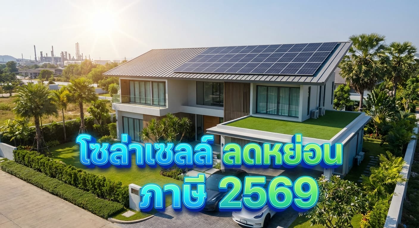 โซล่าเซลล์ ลดหย่อน ภาษี 2569: ติดตั้งกับ เอนีเทค มาบตาพุด ประหยัดค่าไฟและคุ้มค่าภาษี